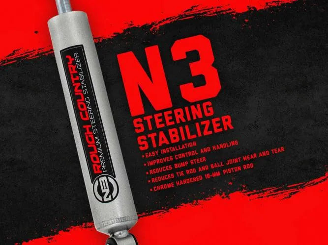 Rough Country N3 Steering Stabilizer JEEP GLADIATOR JT (20-23)/WRANGLER JL (18-23)