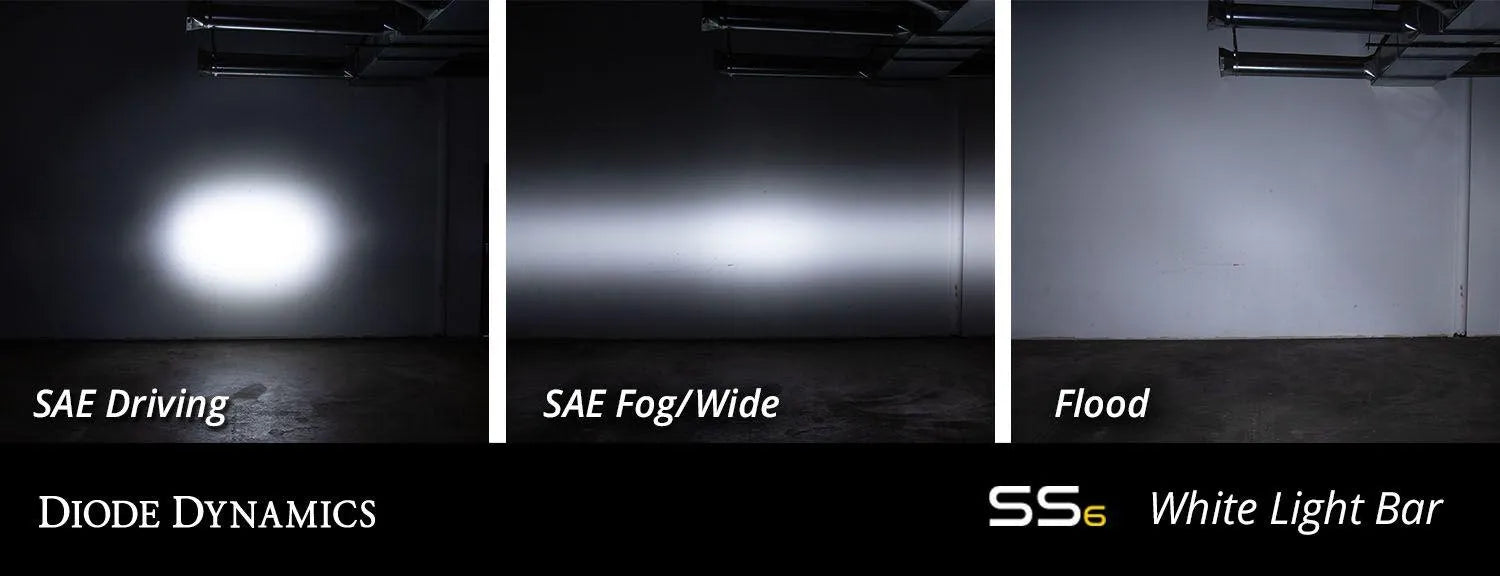 Diode Dynamics Stage Series 6" SAE/DOT White Light Bar (pair)