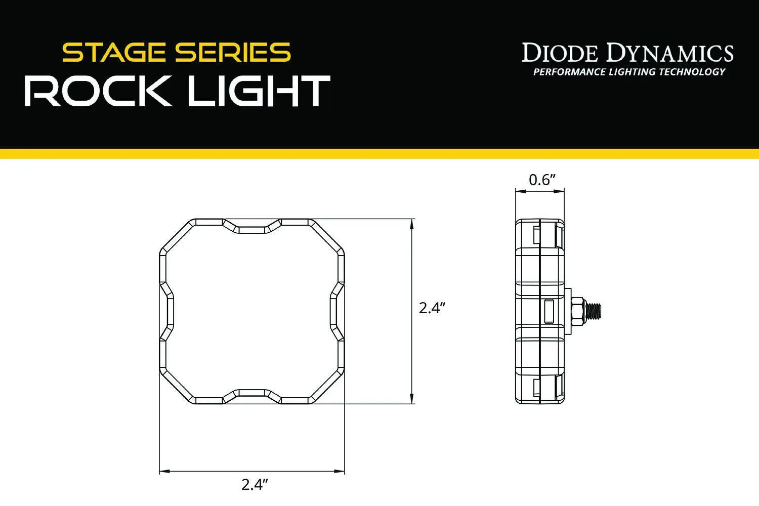 Diode Dynamics Stage Series RGBW LED Rock Light (8-pack)