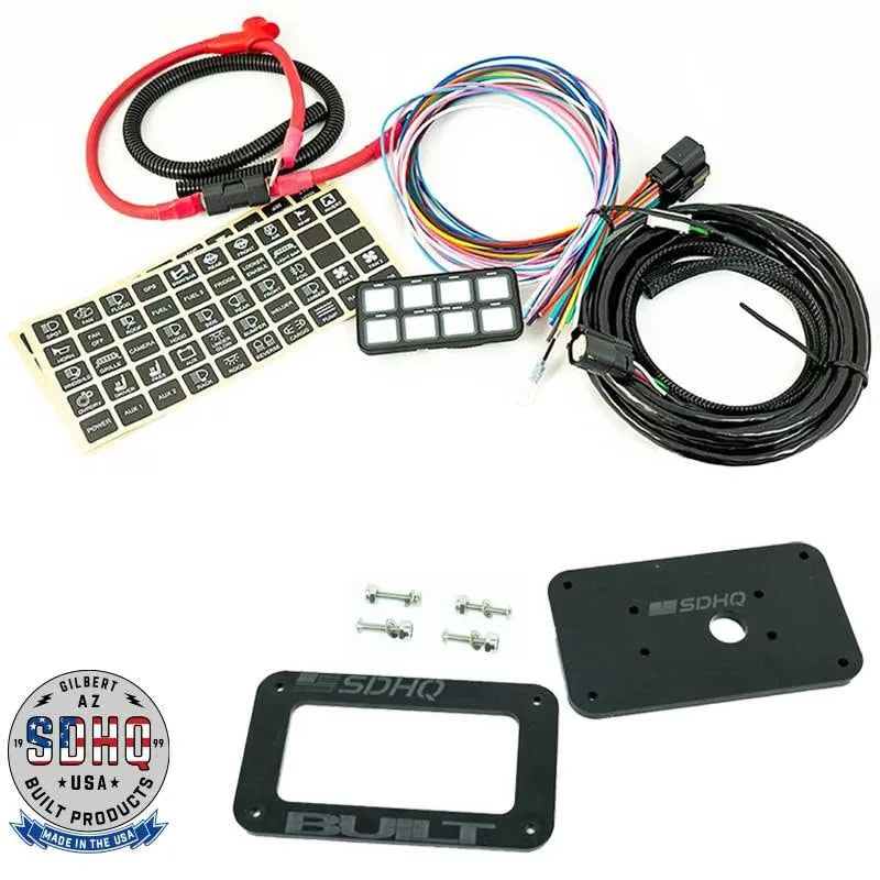 Switch Pros SP-9100 8-Switch Panel System with SDHQ Built Universal Keypad Mount