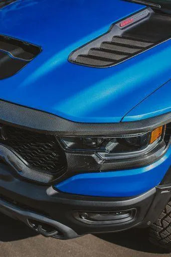 ANDERSON COMPOSITES 2021-2024 RAM TRX CARBON FIBER FRONT GRILLE TRIM - UPPER