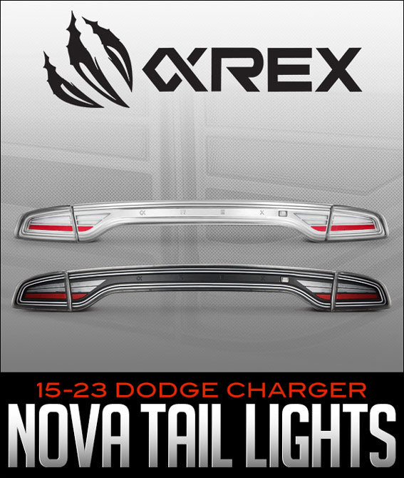 Available Now! AlphaRex NOVA-Series Taillights: 2015–2023 Dodge Charger