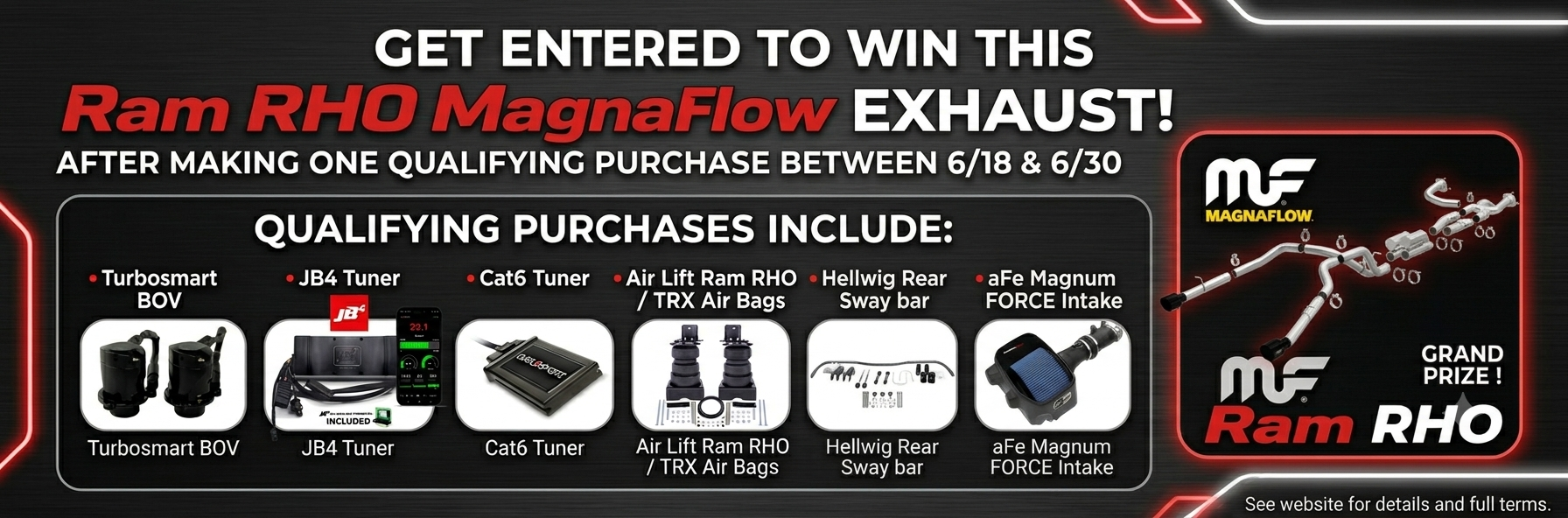 Get Entered To Win a Magnaflow Ram 1500 RHO Exhaust!