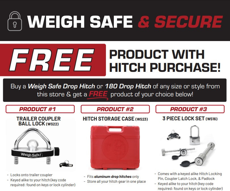 Free Item with Hitch Purchase from Weigh Safe