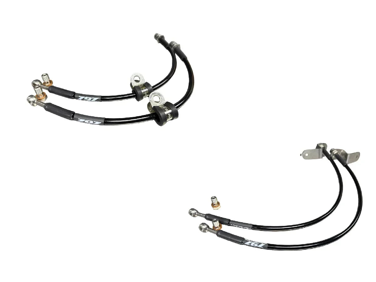 797 Performance stainless steel braided brake lines for 2005–2023 Dodge Charger, Challenger, and Chrysler 300 SRT
