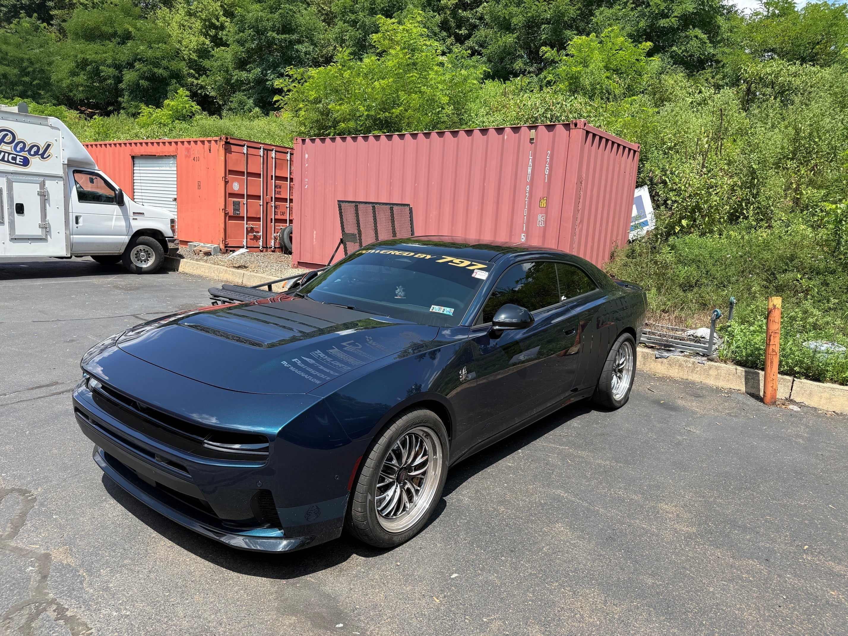 2026 Dodge Charger lowered on 797 Performance prototype lowering springs