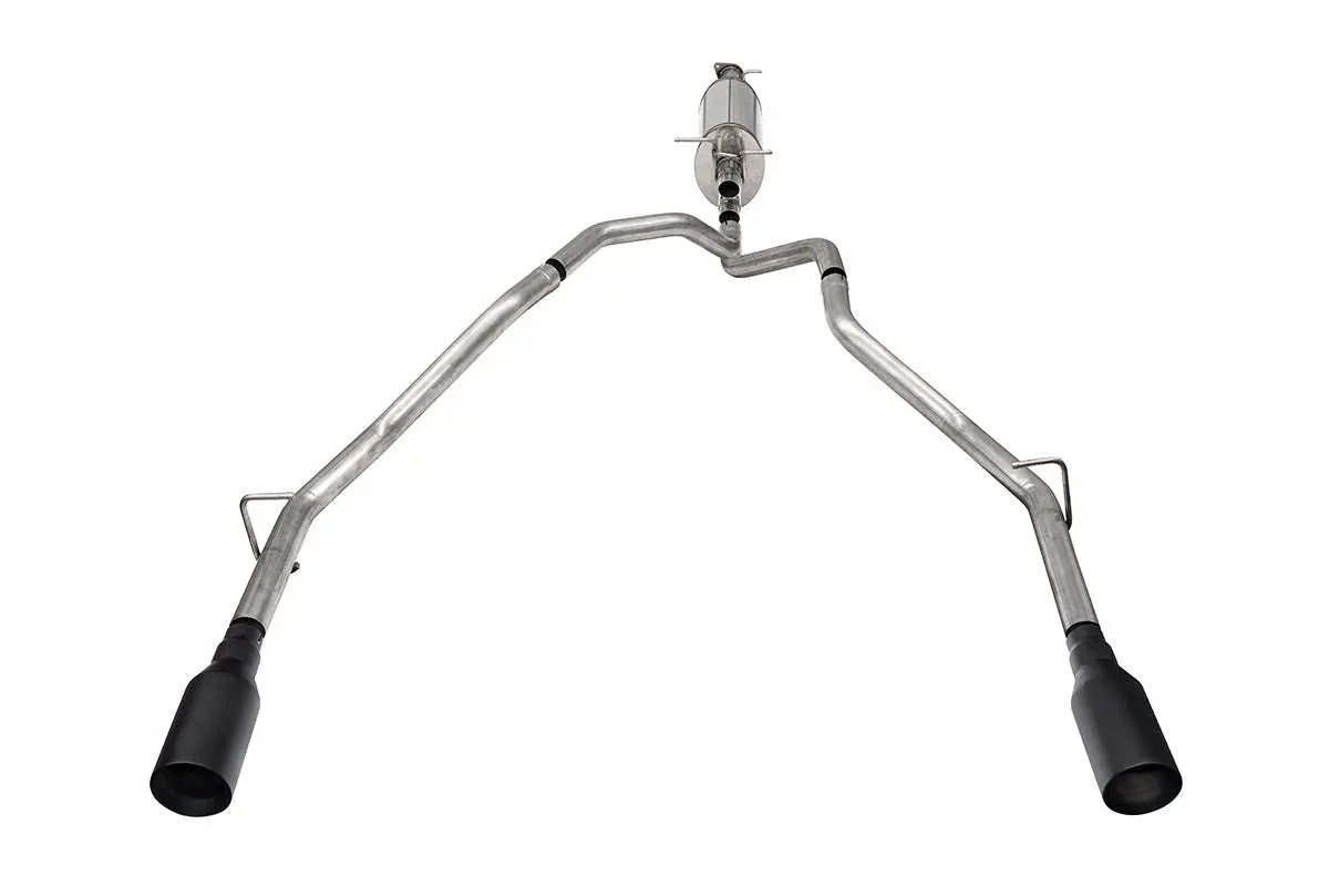 Corsa 25-26 Ram Twin Turbo 2.5in Stainless Steel Sport Cat-back Dual Rear Exit 5.0in Black Tips