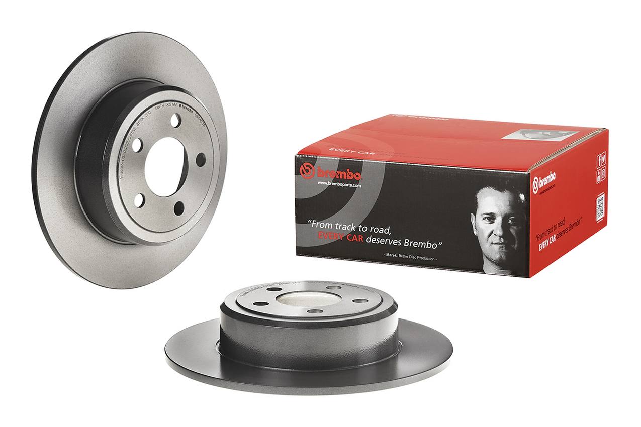 Brembo 06-2023 Dodge Charger / Challenger / 300 SRT Rear Non Vented Premium UV Coated OE Equivalent Rotor