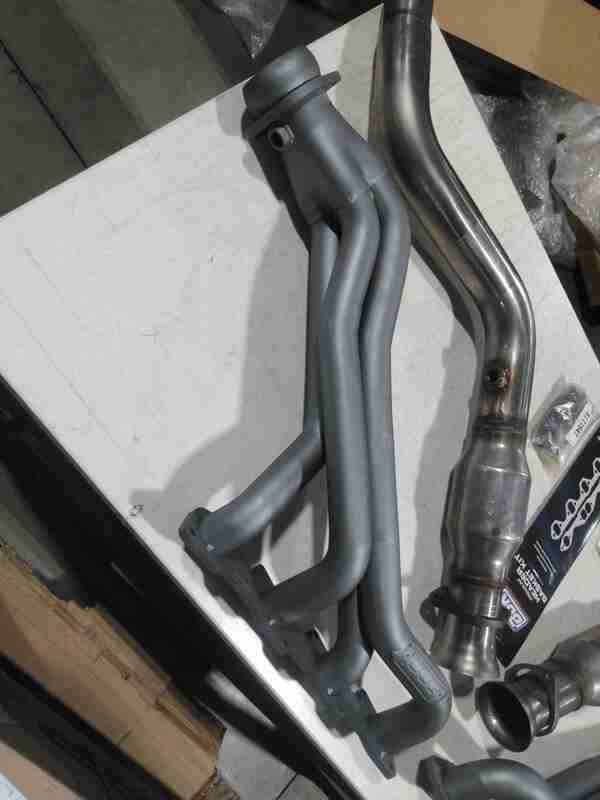 SCRATCH & DENT BBK 05-08 Dodge 5.7 Hemi (Car) Long Tube Headers w/High Flow Catted Mid Pipe (Ti Ceramic)