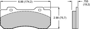 Wilwood Replacement Pads for RAM TRX TX6R Big Brake Kit