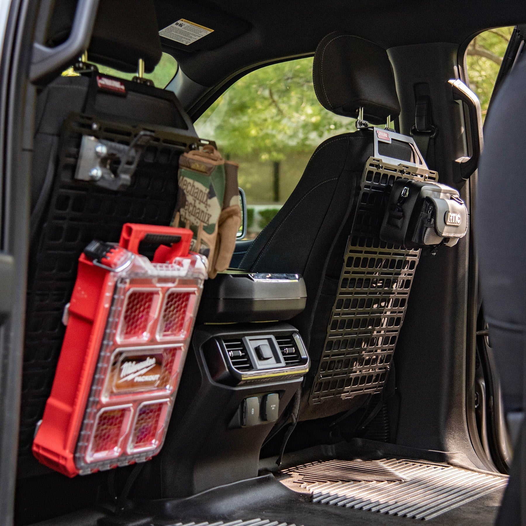 BuiltRight  Seat Back Tech Plate MOLLE Kit - RAM 1500 (2019+)