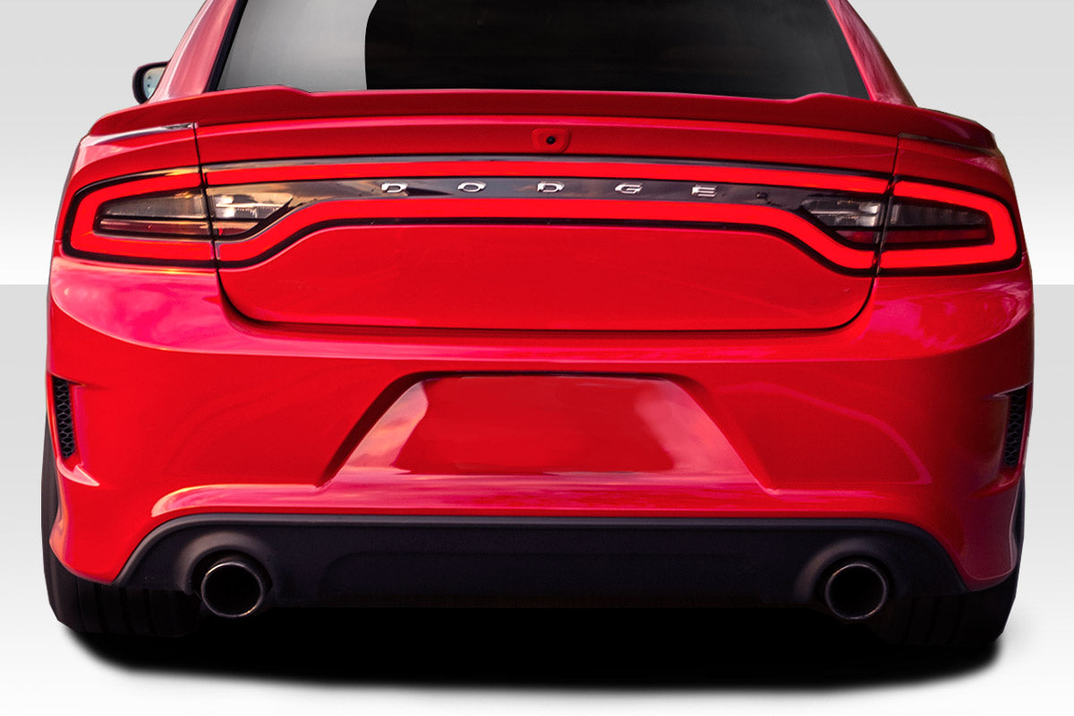 DuraFlex 2015-2023 Dodge Charger Duraflex Hellcat Look Rear Bumper - 1 Piece