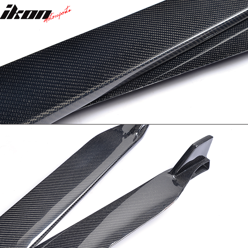 2015-2023 Ford Mustang S550 Coupe JC Style Side Skirts Carbon Fiber