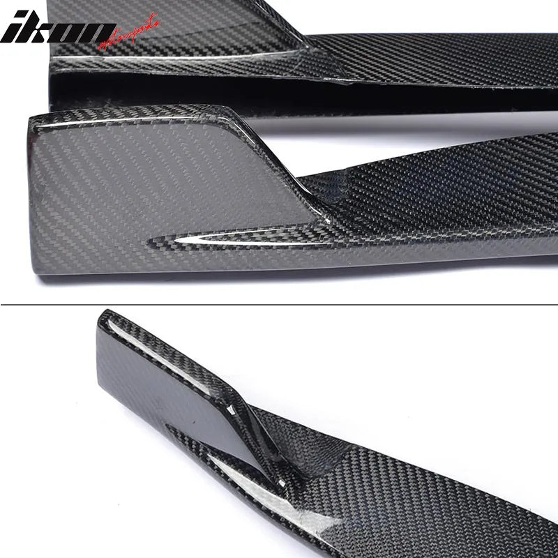 2015-2023 Ford Mustang S550 Coupe JC Style Side Skirts Carbon Fiber