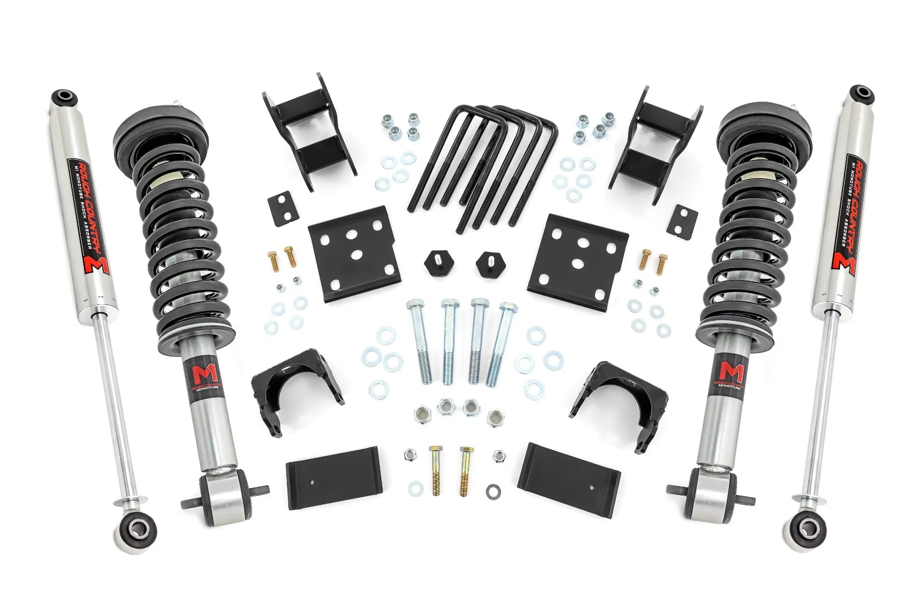 Rough Country 2 Inch Lowering Kit 4 Inch Rear Lowering | M1 | Ford F150 (2015-2025)