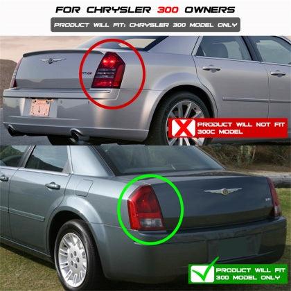 Spyder Chrysler 300 05-07 V2 Light Bar LED Tail Lights - Black