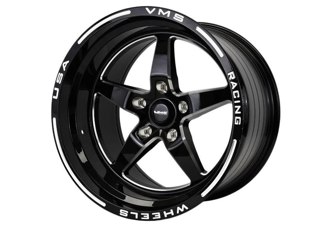 VMS Wheels Star Black Mill Finish Mopar Fitment