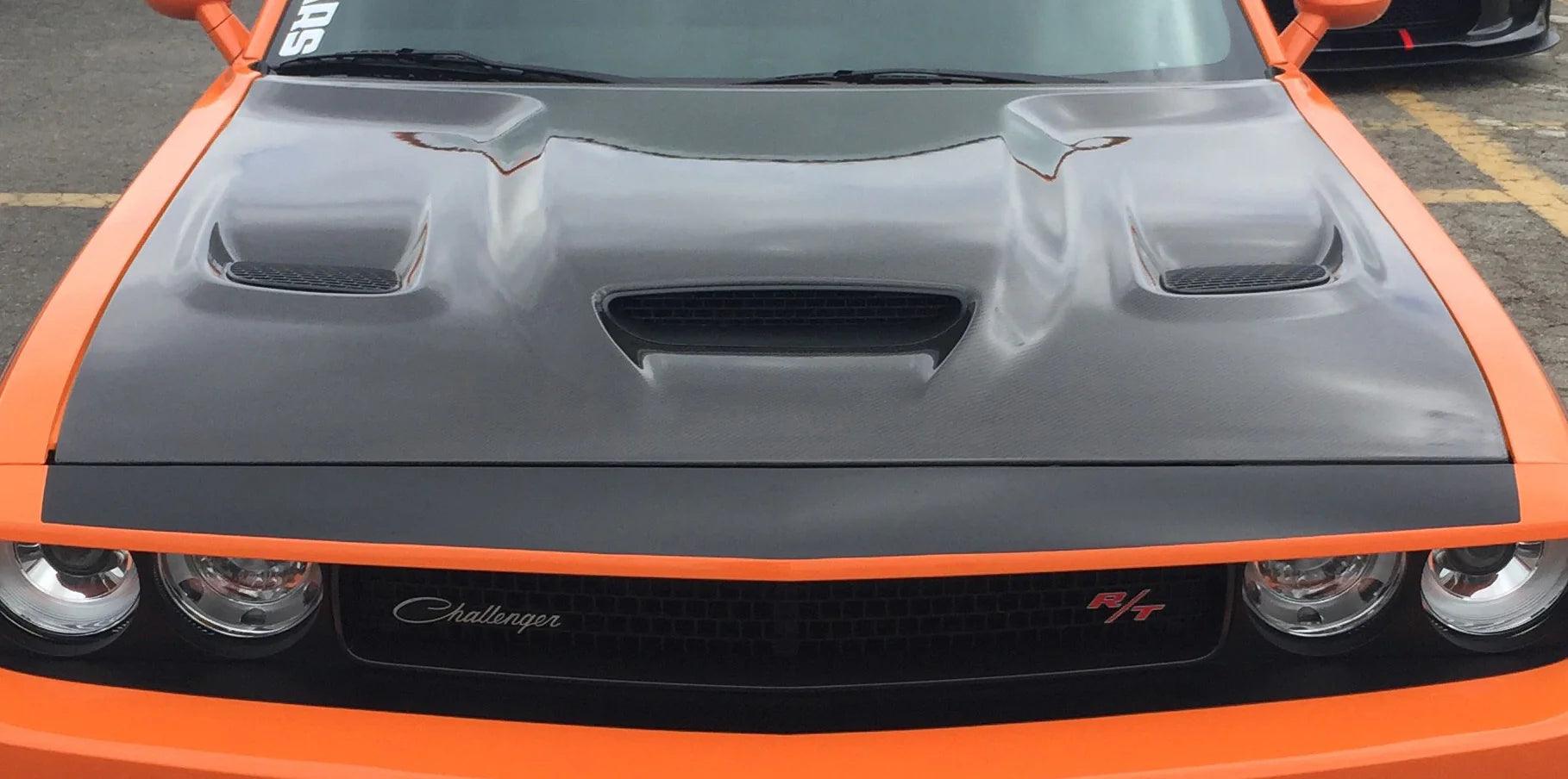 Anderson Composites Hellcat Carbon Fiber Hood 08-23 Dodge Challenger