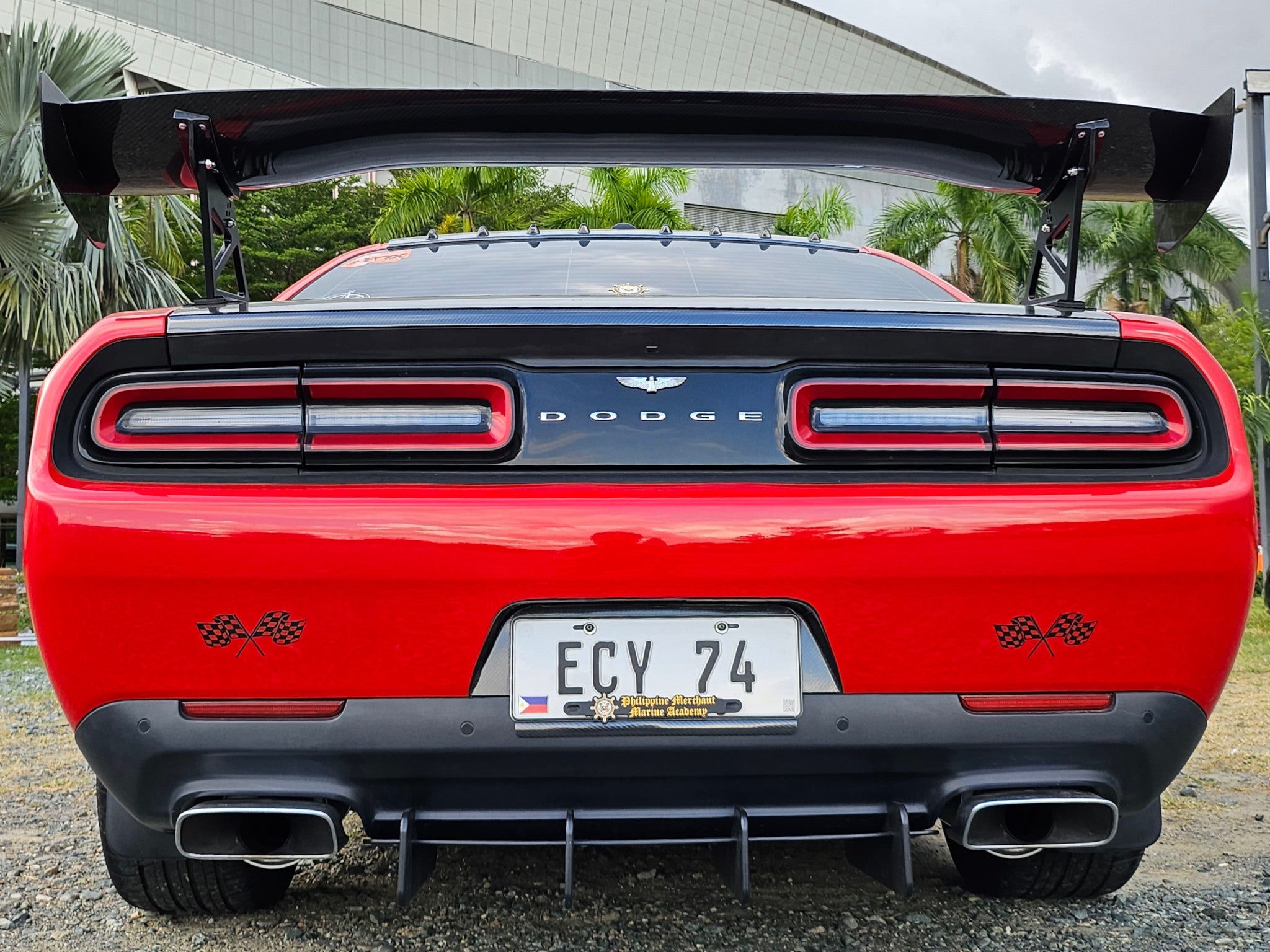 Dodge Challenger 2008-2015 GTC-300 67" Carbon Fiber Adjustable Wing