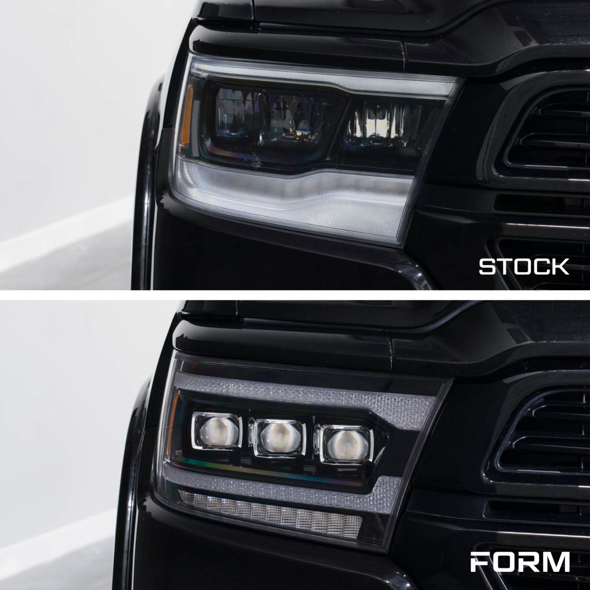 Form Lighting 2019-2023 Ram 1500 Sequential LED Projector Headlights (pair)