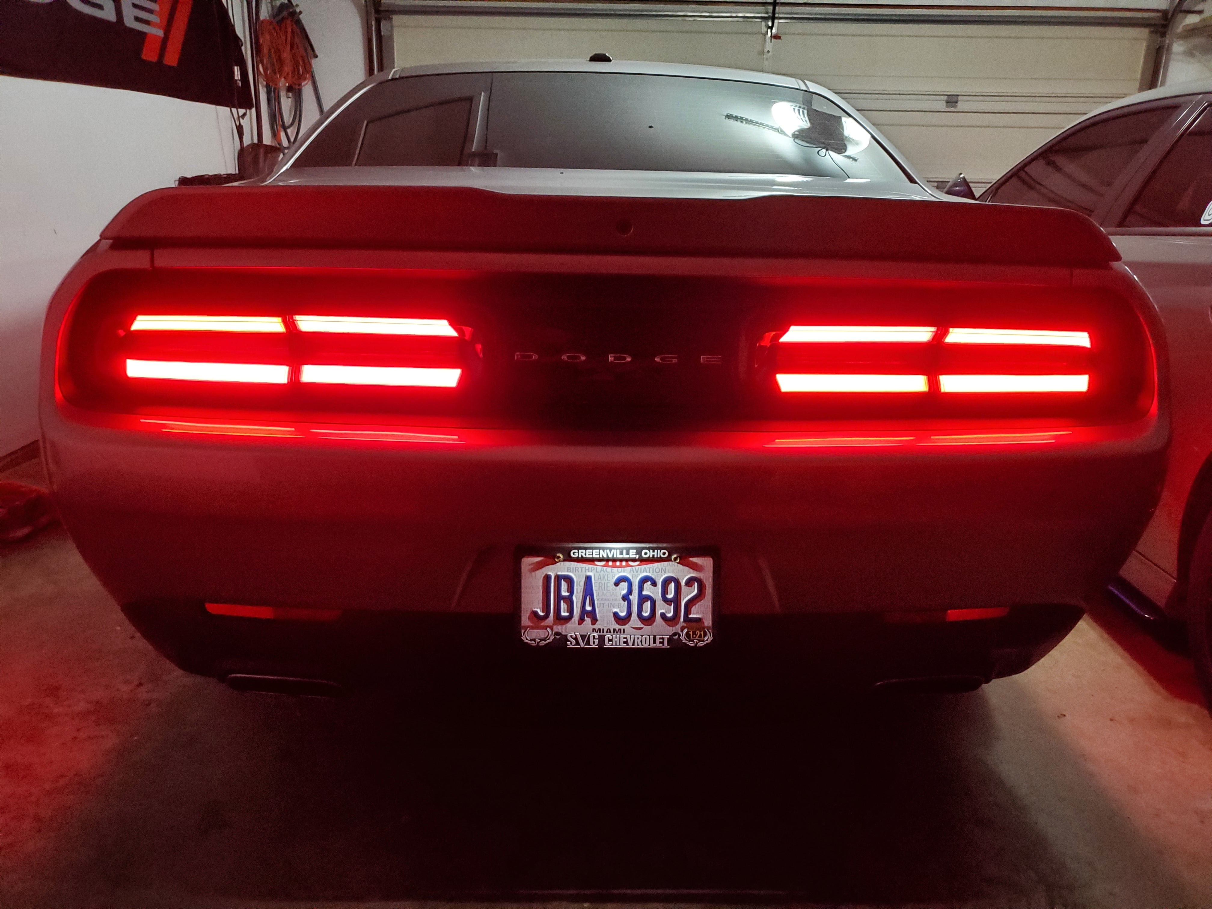 15-23 Dodge Challenger Taillight Decal Design 2