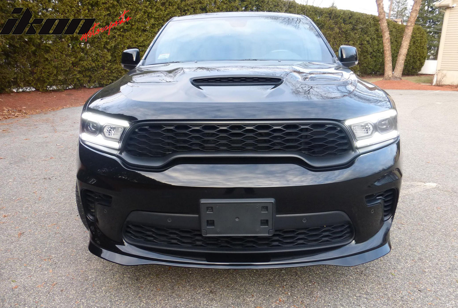 2021-2025 Dodge Durango Front Bumper Lip 21+ Hellcat Style Gloss Black