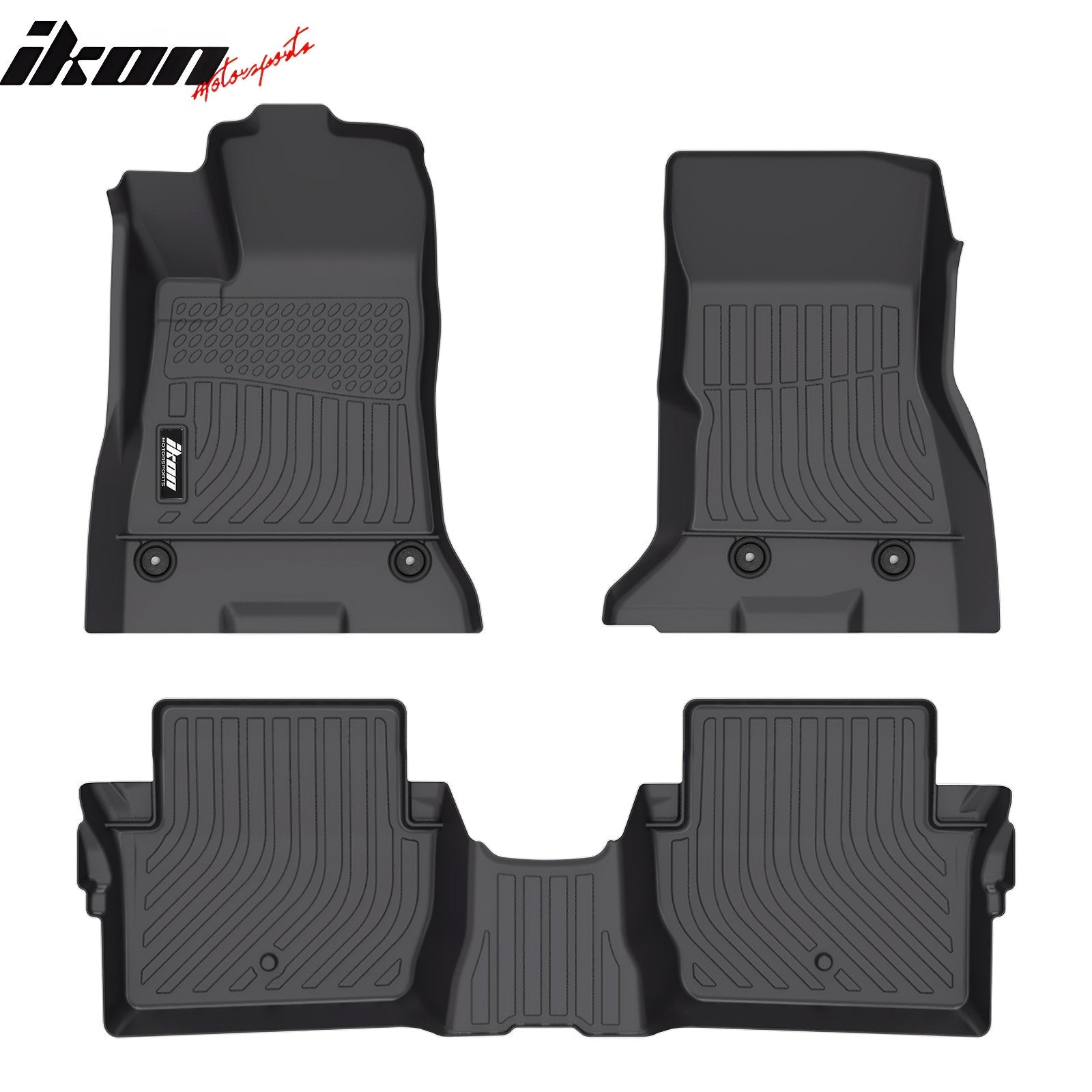 IKON Motorsports 2024-2025 Dodge Charger Daytona 2DR Floor Mats TPE Carpets 3D Liner