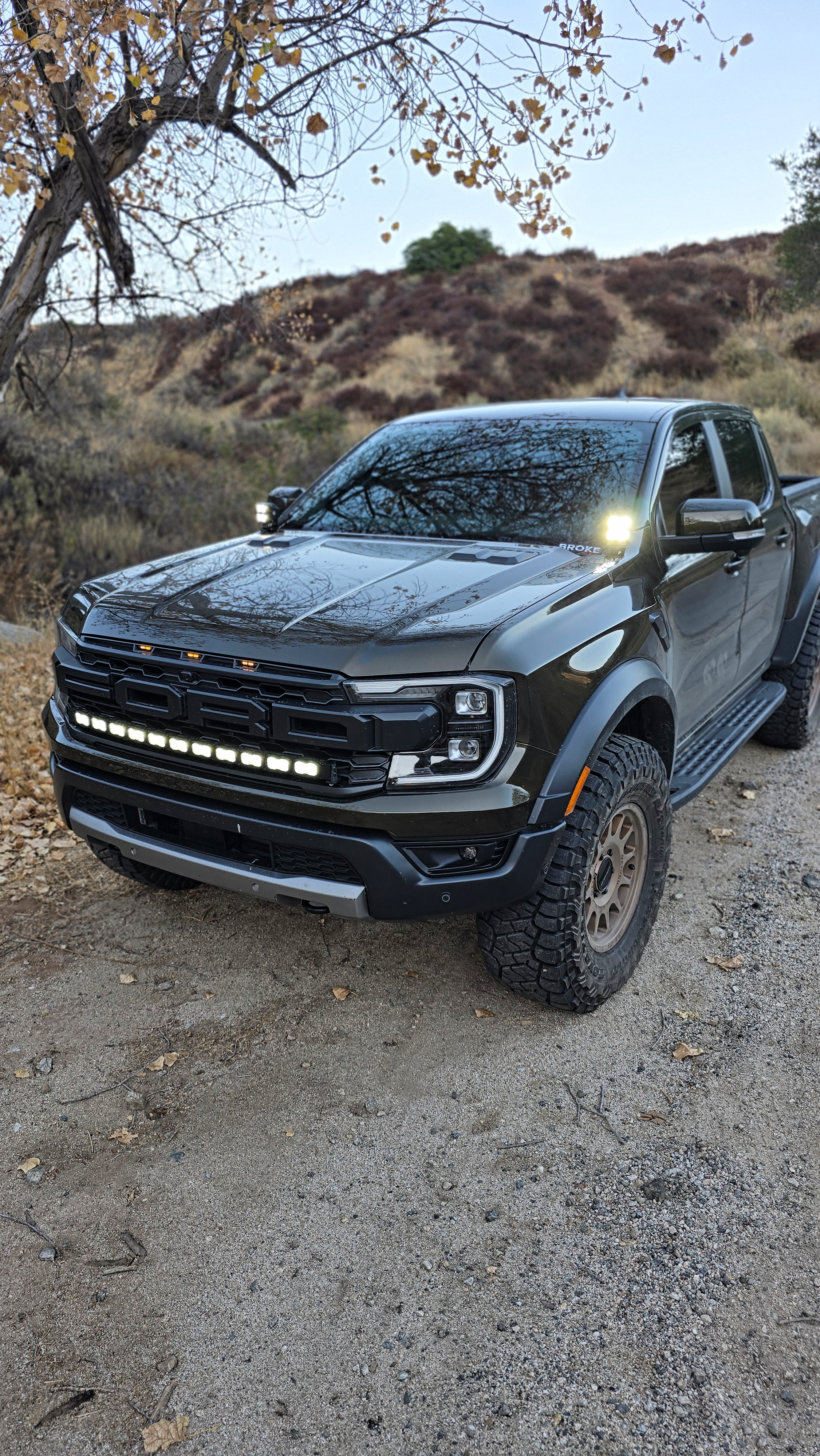 2024+ Ford Ranger Raptor Hood Mount/Ditch Lights - PRO