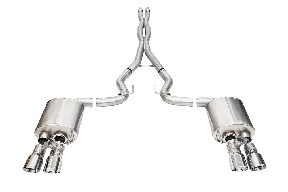 Corsa 2024 Ford Mustang V8 5.0L 3in Cat-Back Exhaust System w/ Twin 4in Tips