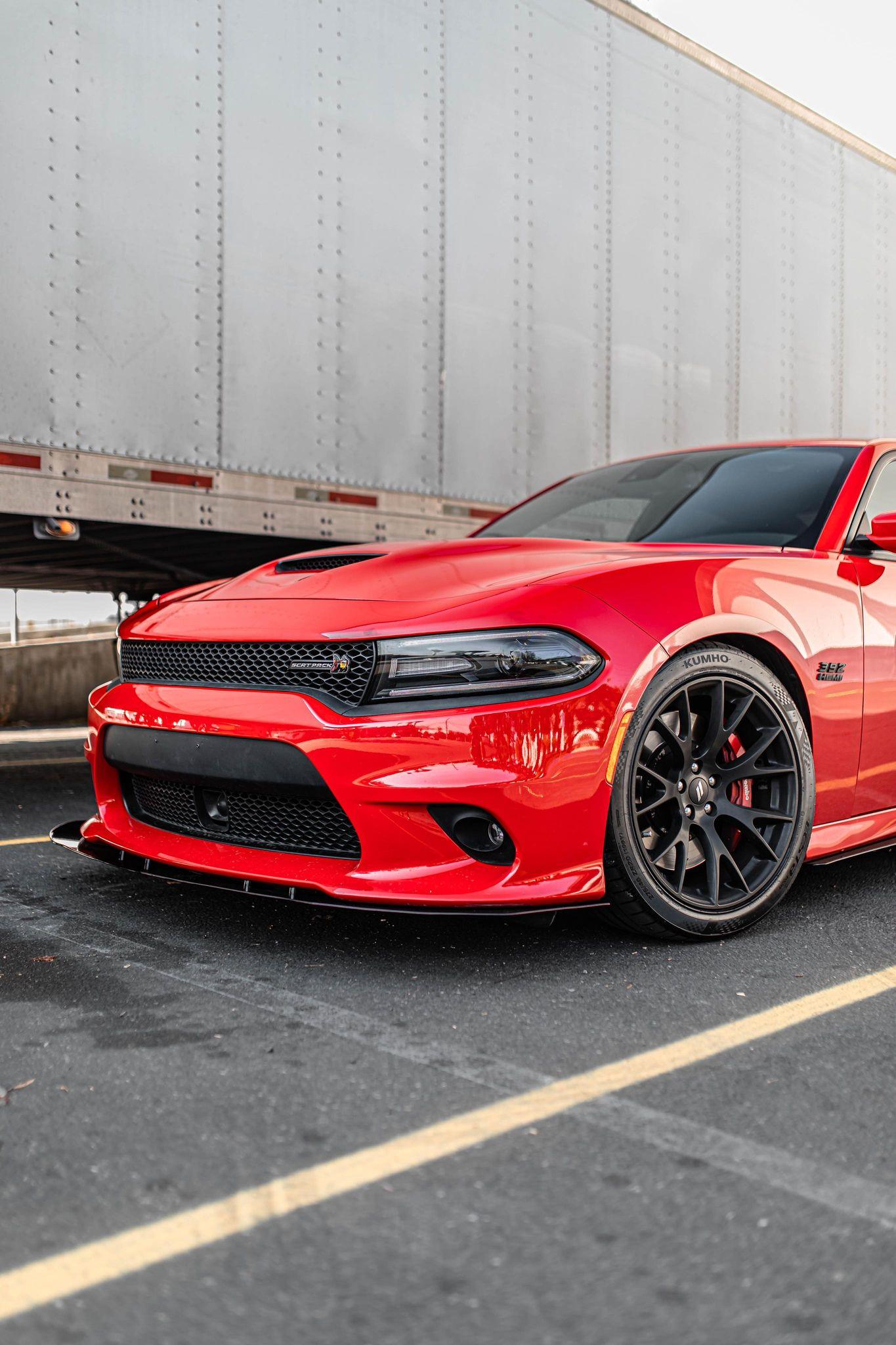 AeroflowDynamics 2015-2022 Dodge Charger Front Splitter V1 (Scatpack/Hellcat/Daytona)