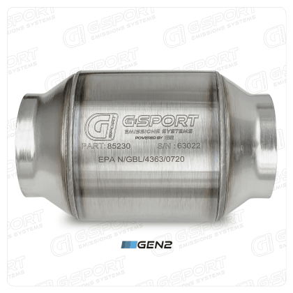 GESI G-Sport 400 CPSI GEN 2 EPA Compliant 3.0in Inlet/Out Catalytic Converter-4.5in x 4in 500-850HP