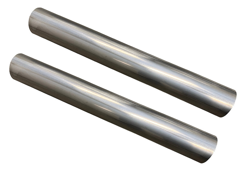 Stainless Straight Exhaust Tubing | (22" Long, 3" Dia) Pair