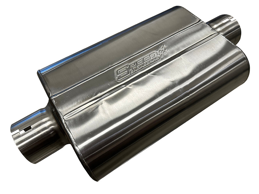 3" Inlet/Outlet "Chambered Series" Muffler | (Center Inlet, Center Outlet)