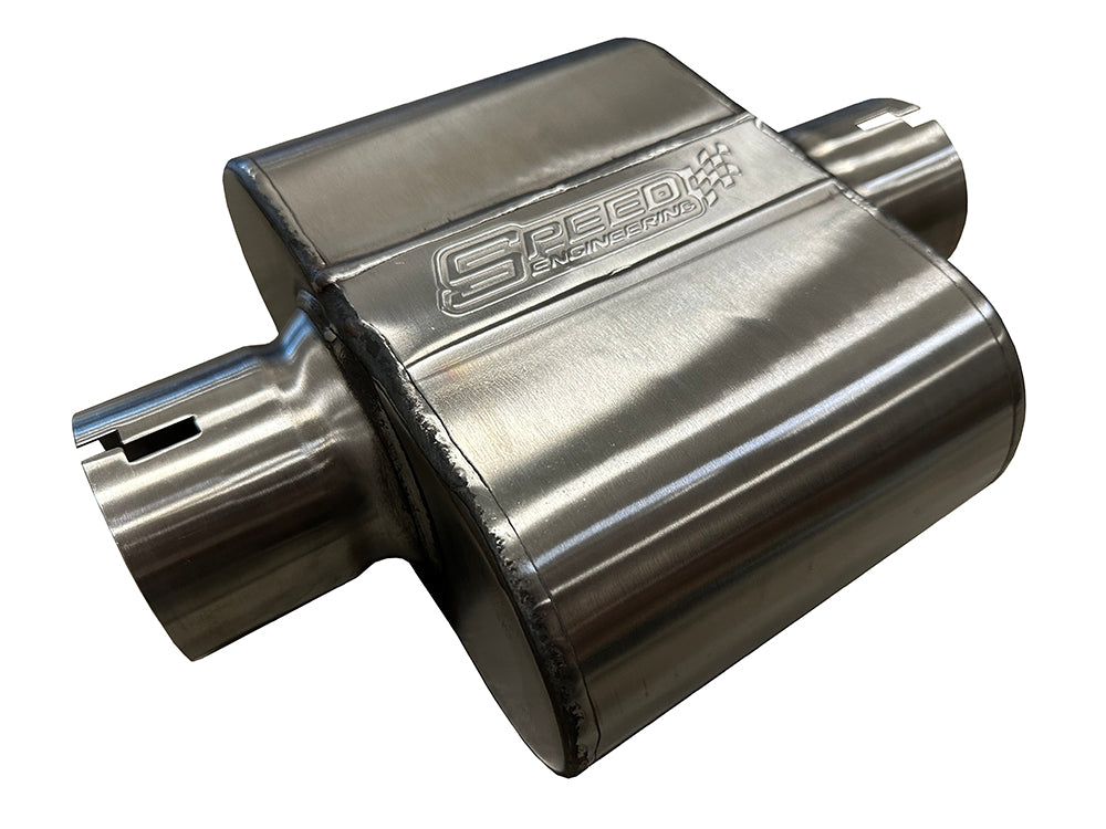 3" Inlet/Outlet "Race Series" Muffler | (Center Inlet, Center Outlet)