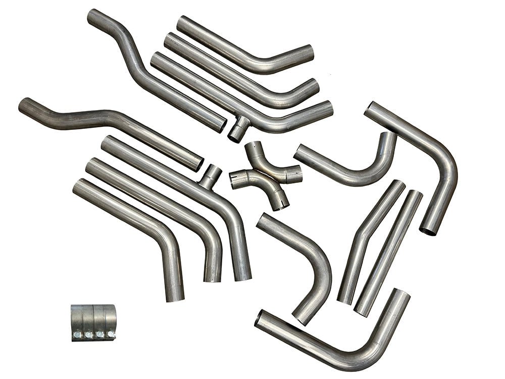 Universal 3" Exhaust Builder Kit "Deluxe" | (304 Stainless) LS Engine Swap