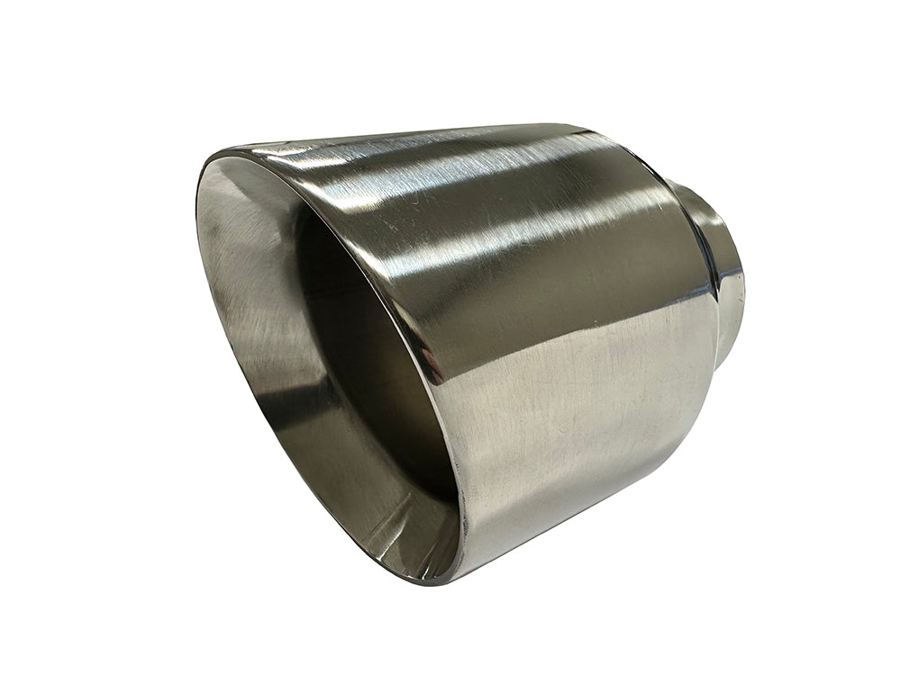Stainless 2.5" Exhaust Tip | (5" Length, 4" Tip Diameter)