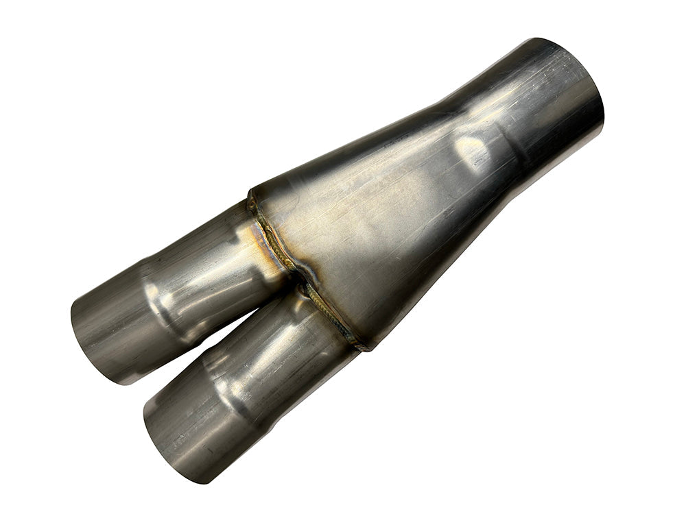 Universal Y-Pipe | (2.5" Inlets/3" Outlet) Stainless
