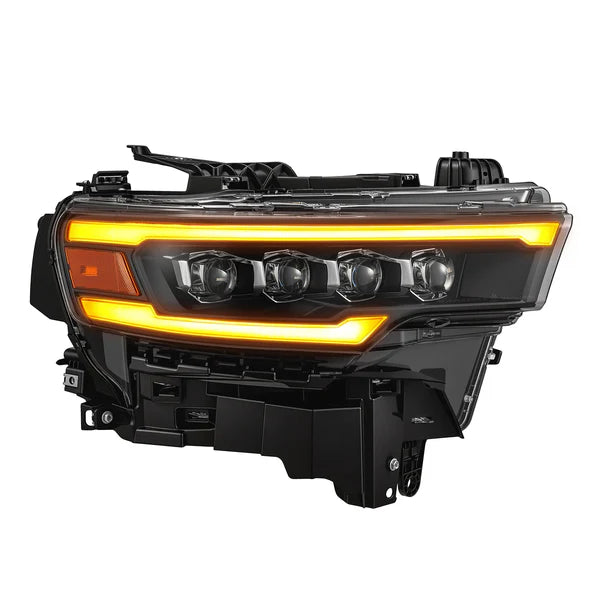 AlphaRex  25-26 Ram 1500 NOVA-Series LED Projector Headlights Black
