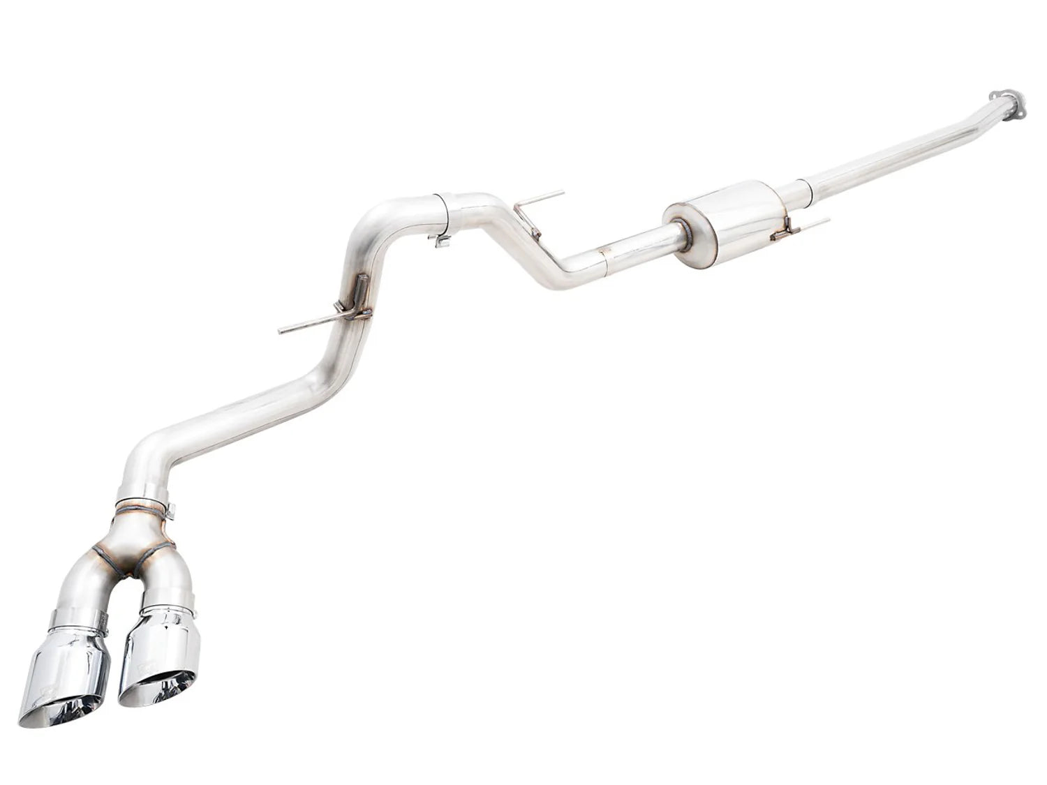 AWE 0FG Dual Side Exit Exhaust for 2021 - 2025 Ford F-150 Regular Cab 6.5 Bed 5.0L V8