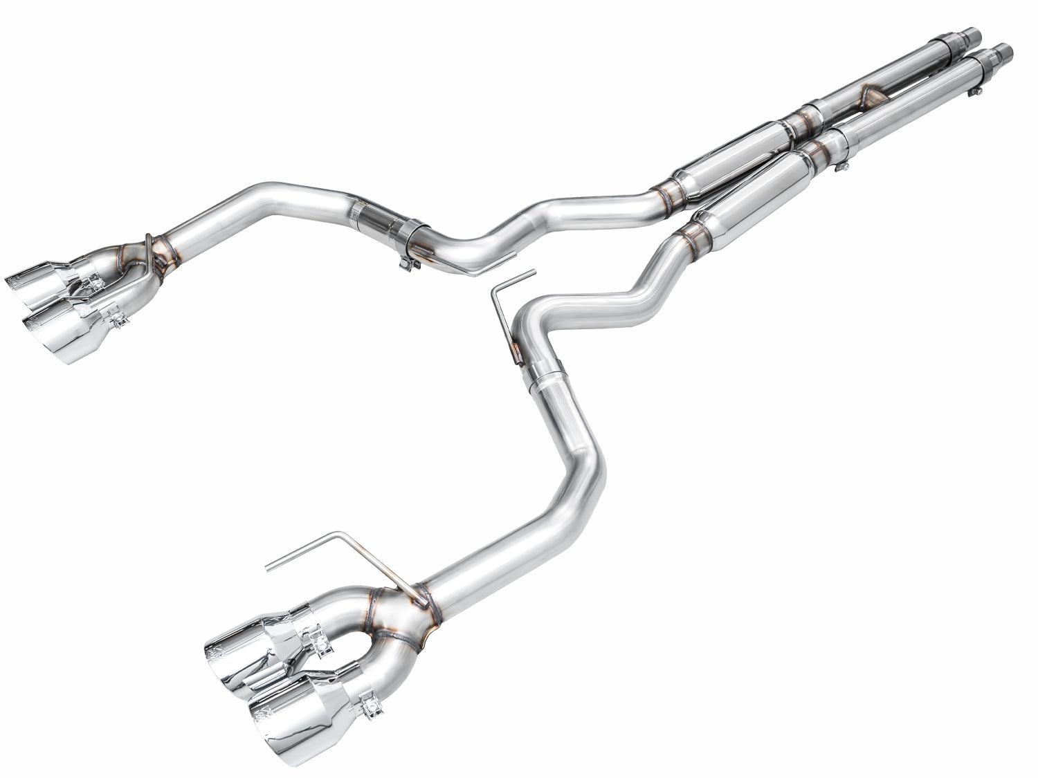 AWE Exhaust Suite for S650 Mustang Quad Tip GT