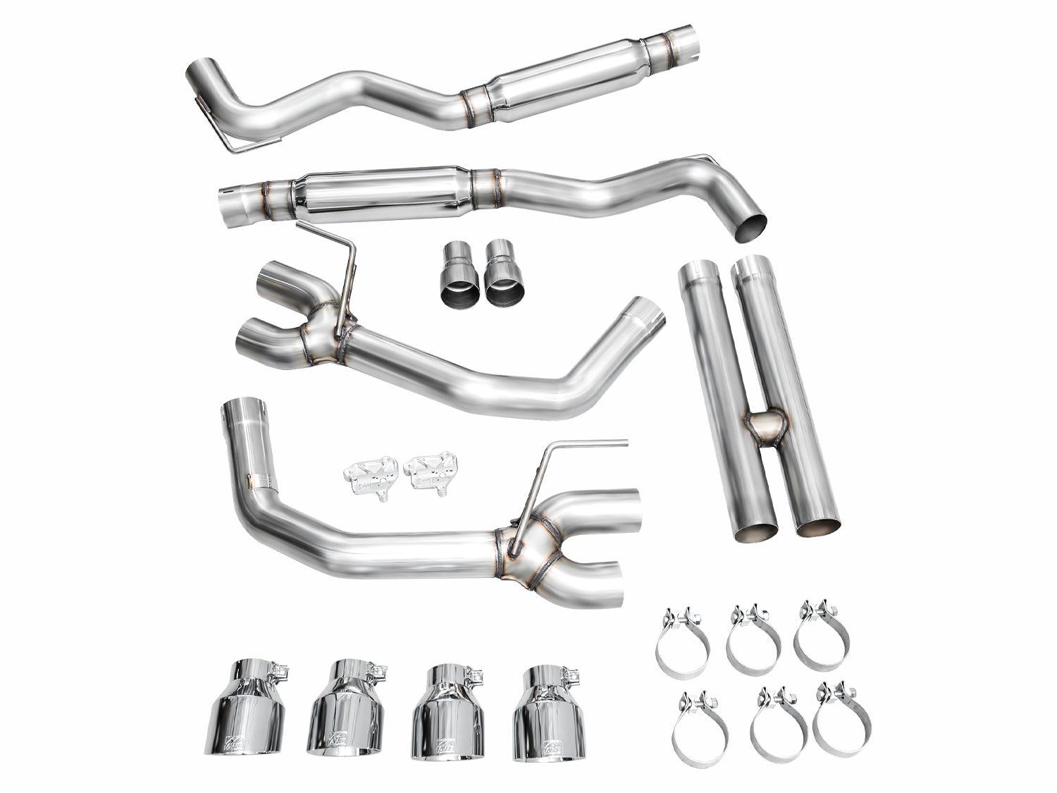 AWE Exhaust Suite for S650 Mustang Quad Tip GT