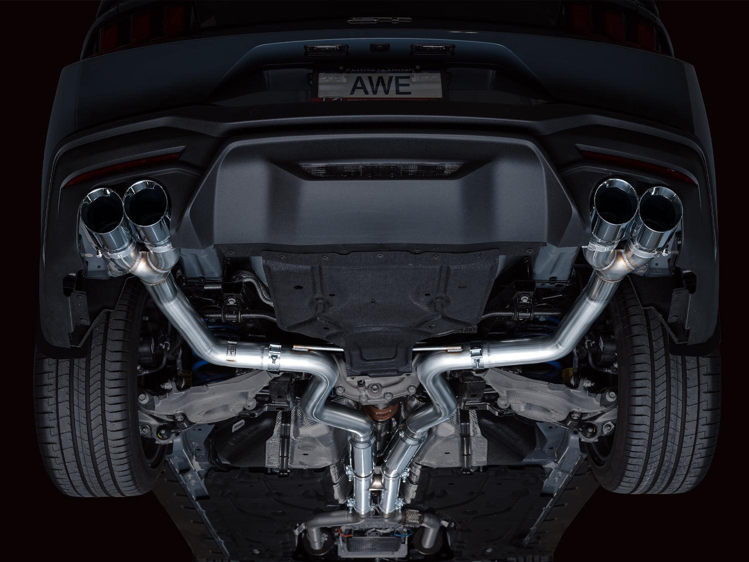 AWE Exhaust Suite for S650 Mustang Quad Tip GT