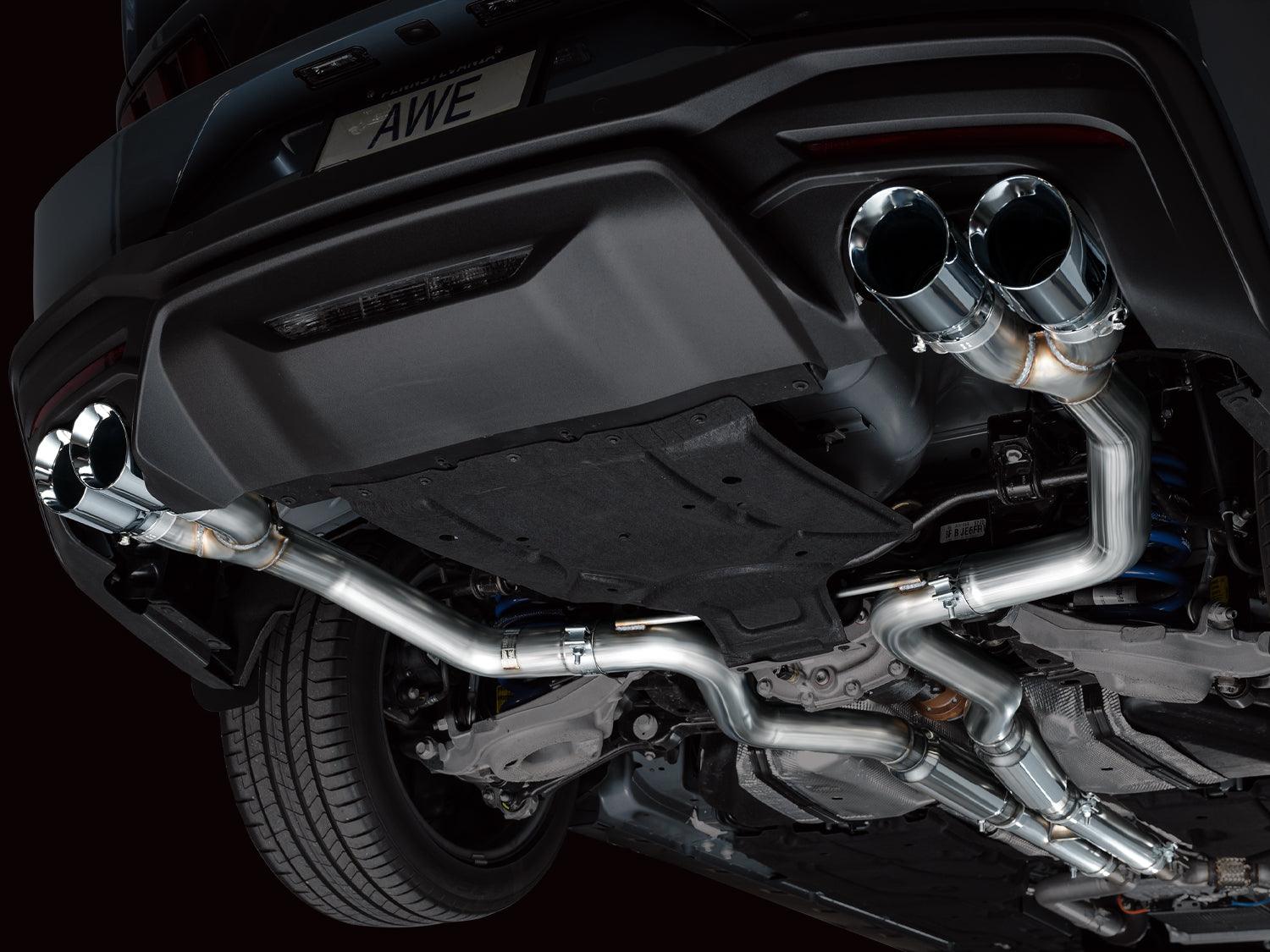 AWE Exhaust Suite for S650 Mustang Quad Tip GT