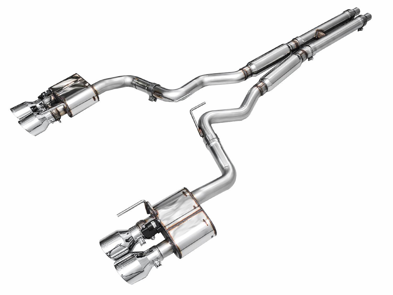 AWE Exhaust Suite for S650 Mustang Quad Tip GT