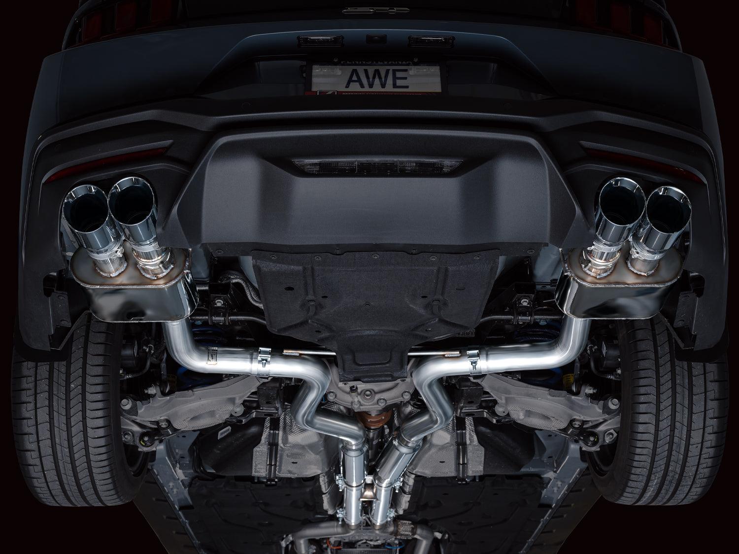 AWE Exhaust Suite for S650 Mustang Quad Tip GT