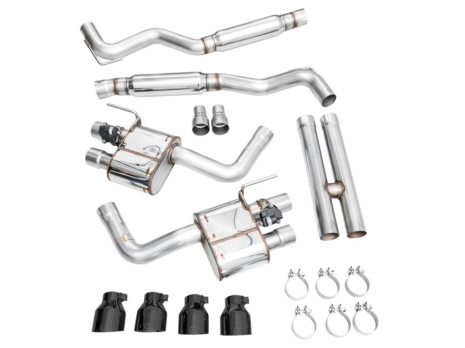 AWE Exhaust Suite for S650 Mustang Quad Tip GT