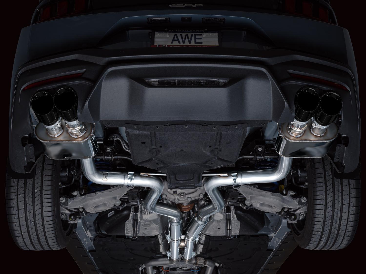 AWE Exhaust Suite for S650 Mustang Quad Tip GT