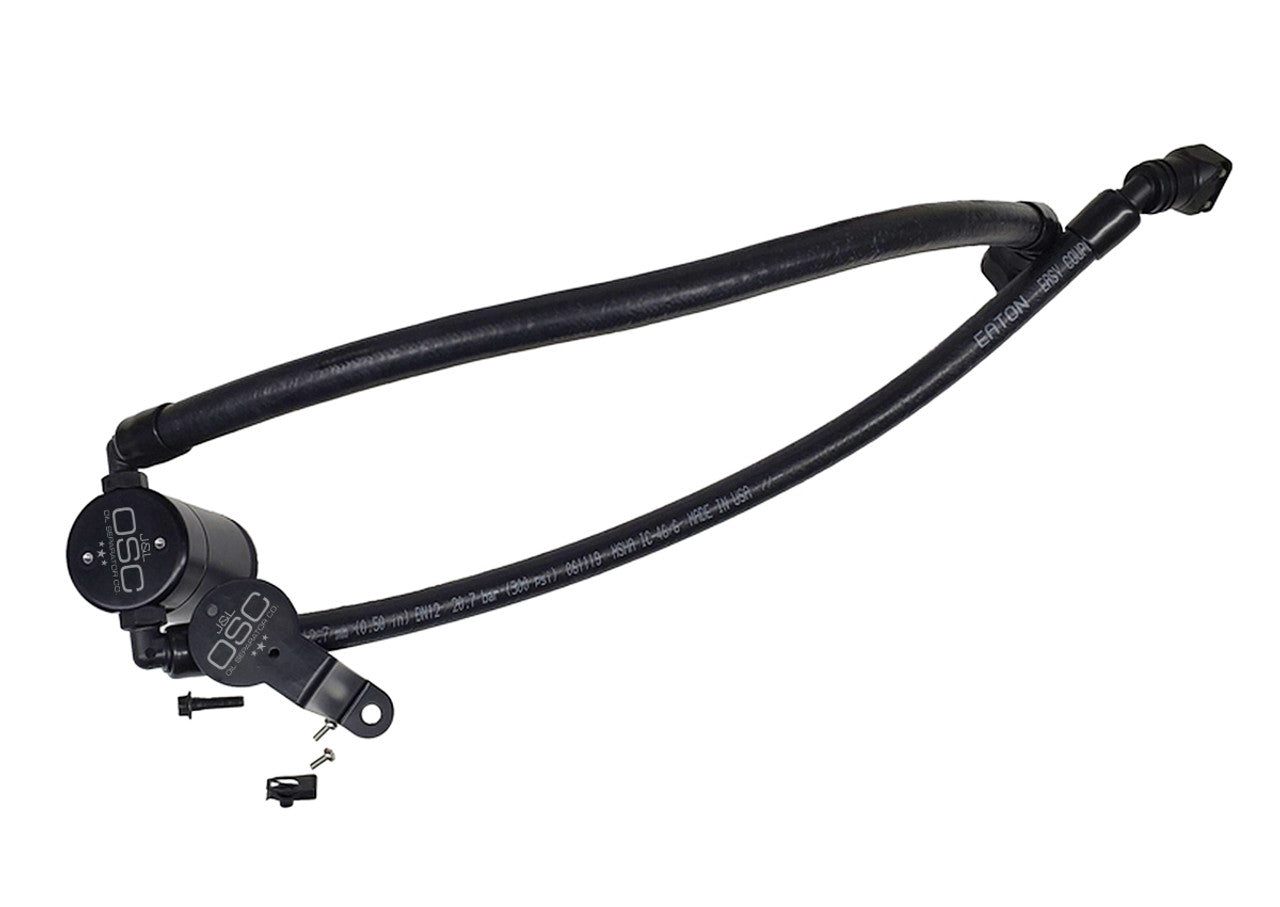 J&L 3052P-B 2020-2025 Explorer EcoBoost / ST 3.0L Passenger Side Oil Separator V3.0 (Black Anodized)
