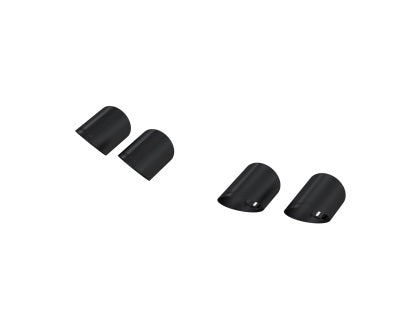 MBRP 15-24 Ford Mustang T304 SS 4in OD / 6.5in Length Quad Tip Cover Kit