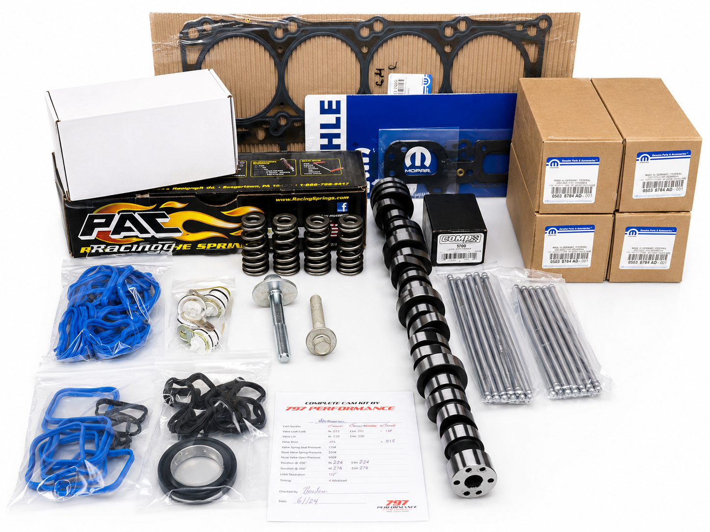 Texas Speed 5.7 & 6.4 2009-2023 VVT Hemi Complete NSR / Low Lift Camshaft Kit With MDS Delete Kit